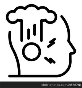 Talent thinking icon outline vector. Critical think. Mind skill. Talent thinking icon outline vector. Critical think