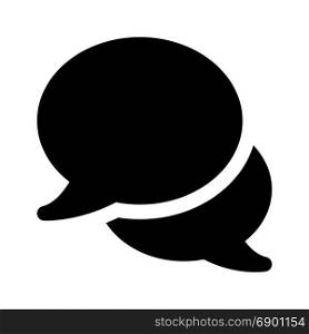 talk chat bubbles, icon on isolated background