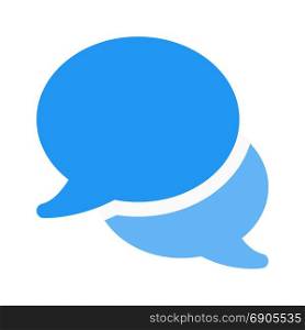 talk chat bubbles, icon on isolated background