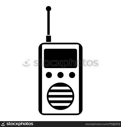 Talkie radio icon. Simple illustration of talkie radio vector icon for web design isolated on white background. Talkie radio icon, simple style