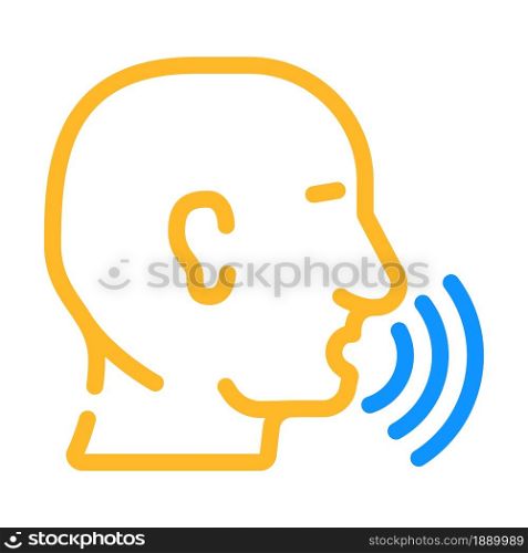 talking and discussing human color icon vector. talking and discussing human sign. isolated symbol illustration. talking and discussing human color icon vector illustration