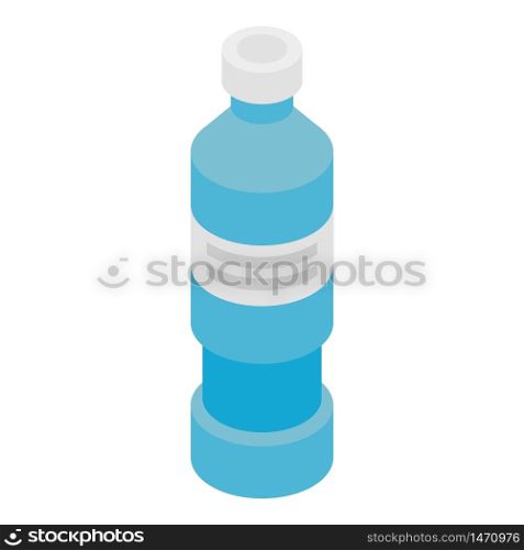 Tall medicine bottle icon. Isometric of tall medicine bottle vector icon for web design isolated on white background. Tall medicine bottle icon, isometric style