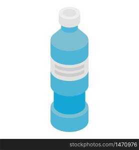 Tall medicine bottle icon. Isometric of tall medicine bottle vector icon for web design isolated on white background. Tall medicine bottle icon, isometric style