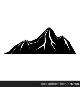 Tall mountain icon. Simple illustration of tall mountain vector icon for web. Tall mountain icon, simple style.