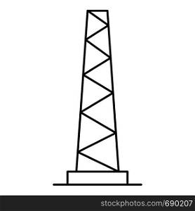 Tall pole icon. Outline illustration of tall pole vector icon for web. Tall pole icon, outline style