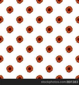 Tall sunflower pattern seamless vector repeat for any web design. Tall sunflower pattern seamless vector