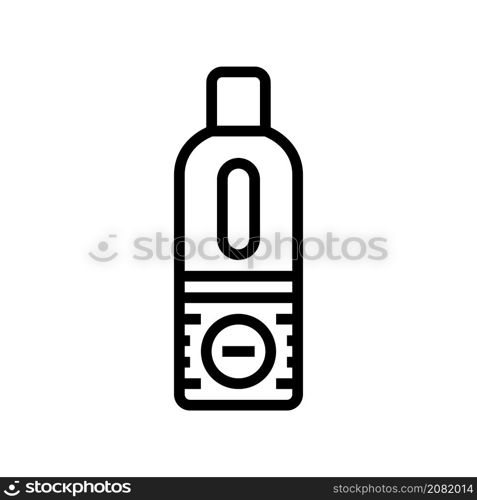 tan spray for body bottle line icon vector. tan spray for body bottle sign. isolated contour symbol black illustration. tan spray for body bottle line icon vector illustration