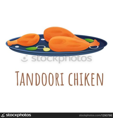 Tandoori chiken icon. Cartoon of tandoori chiken vector icon for web design isolated on white background. Tandoori chiken icon, cartoon style