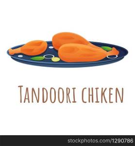 Tandoori chiken icon. Cartoon of tandoori chiken vector icon for web design isolated on white background. Tandoori chiken icon, cartoon style