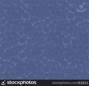 Tangled clouds blue.Seamless pattern.