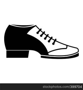 Tango shoe icon. Simple illustration of tango shoe vector icon for web. Tango shoe icon, simple style