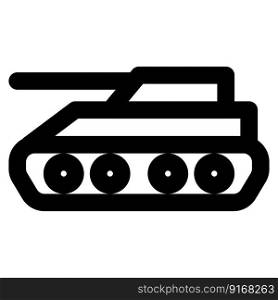 Tank, an armored fighting vehicle.