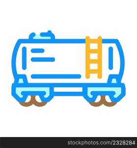 tank carriage color icon vector. tank carriage sign. isolated symbol illustration. tank carriage color icon vector illustration