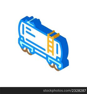 tank carriage isometric icon vector. tank carriage sign. isolated symbol illustration. tank carriage isometric icon vector illustration