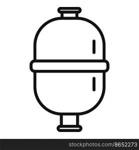 Tank filter icon outline vector. Beach pool. Summer vacation. Tank filter icon outline vector. Beach pool
