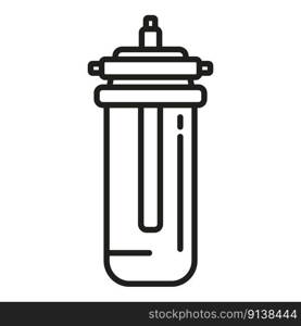 Tank filter icon outline vector. Clean drink. Liquid system. Tank filter icon outline vector. Clean drink