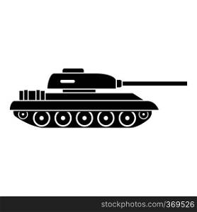 Tank icon in simple style isolated on white background vector illustration. Tank icon, simple style