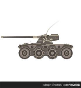 Tank military vector war army armored flat background vehicle machine isolated silhouette