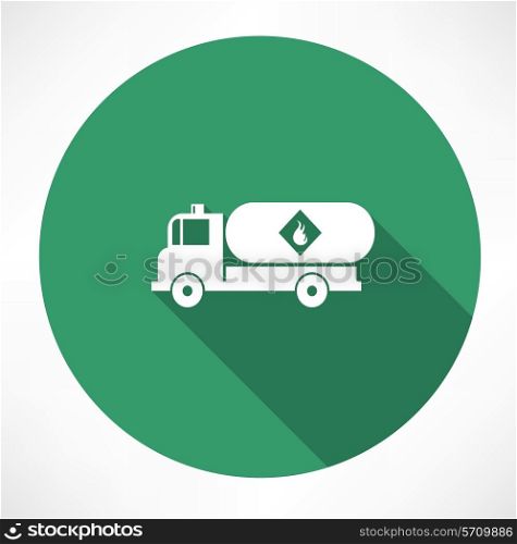 Tank truck. Flat modern style vector illustration