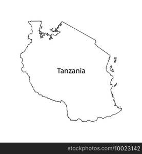 Tanzania map icon,vector illustration template design