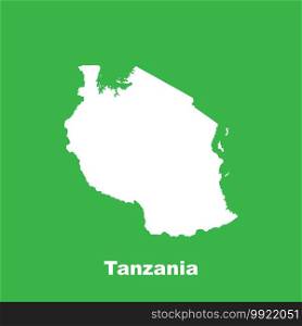 Tanzania map icon,vector illustration template design