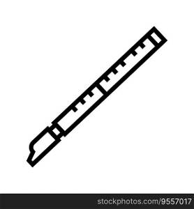 taoist flute taoism line icon vector. taoist flute taoism sign. isolated contour symbol black illustration. taoist flute taoism line icon vector illustration