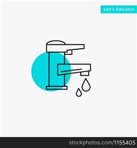 Tap water, Hand, Tap, Water, Faucet, Drop turquoise highlight circle point Vector icon