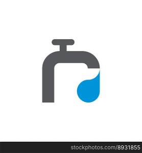 tap water logo icon design element 
