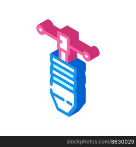 tap wrench isometric icon vector. tap wrench sign. isolated symbol illustration. tap wrench isometric icon vector illustration