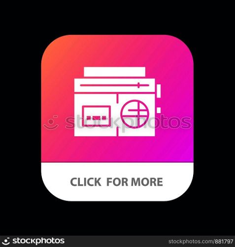 Tape, Radio, Music, Media Mobile App Icon Design