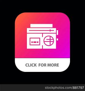 Tape, Radio, Music, Media Mobile App Icon Design