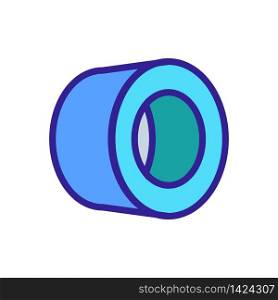 tape roll icon vector. tape roll sign. color symbol illustration. tape roll icon vector outline illustration