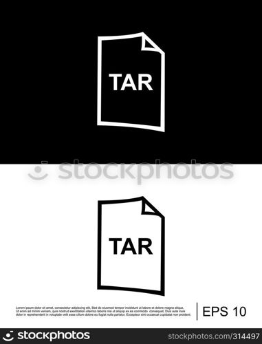 tar file format icon template