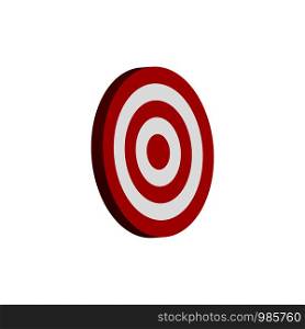 Target 3d icon. sport or business . Vector. Target 3d icon