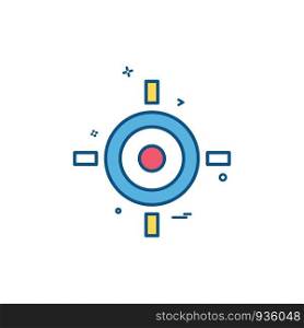 target aim goal icon vector design