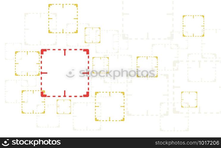 target are being watched , CCTV , Close Circuit Television watched sign background vector