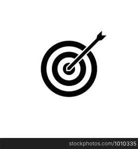 target arrow black and white icon, vector illustration. target arrow black and white icon, vector