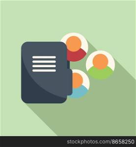 Target audience icon flat vector. Seo business. Customer ad. Target audience icon flat vector. Seo business