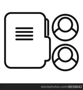 Target audience icon outline vector. Seo business. Customer ad. Target audience icon outline vector. Seo business