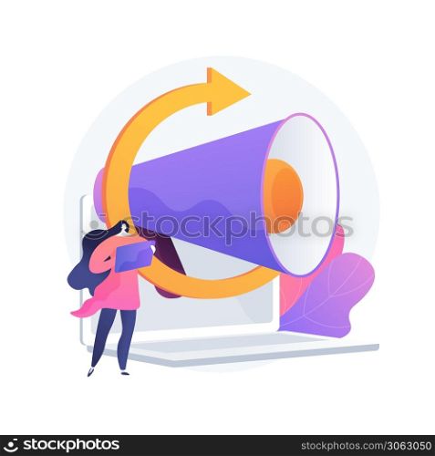 Target audience search, internet promotion, customer focus. Advertising direction, ad campaign, clientele acquisition. Client manager cartoon character. Vector isolated concept metaphor illustration.. Target audience search vector concept metaphor.