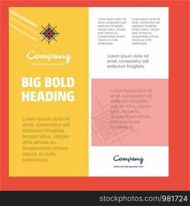 Target Business Company Poster Template. with place for text and images. vector background