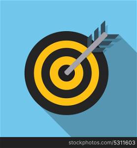 Target Flat Concept Icon Vector Illustration. Target Icon Image. Target Icon Sign.. Target Flat Concept Icon Vector Illustration. Target Icon Image.