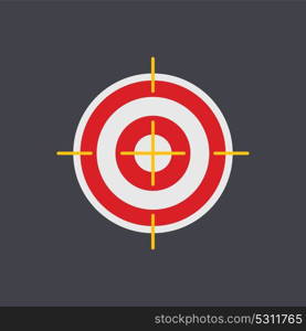 Target Flat Concept Icon Vector Illustration. Target Icon Image. Target Icon Sign.. Target Flat Concept Icon Vector Illustration. Target Icon Image.