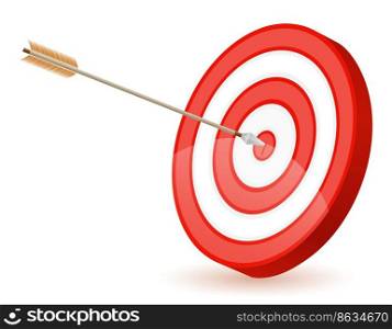 target for shooting arrow bow stock vector illustration isolated on white background