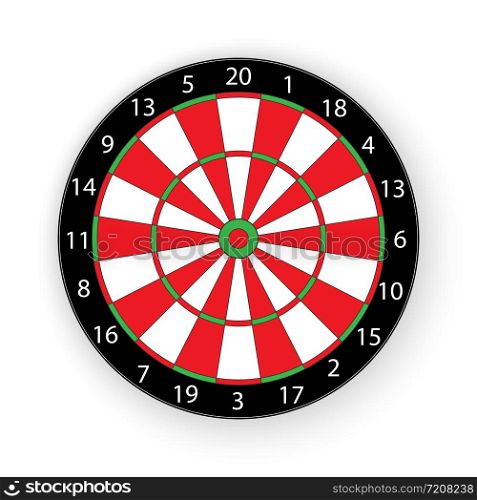 target for the game of Darts. Flat simple design.