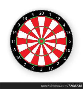 target for the game of Darts. Flat simple design.