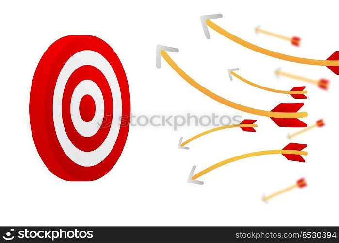 Target goal with arrow icon. Business concept. Shot miss. Vector illustration. Target goal with arrow icon. Business concept. Shot miss. Vector illustration.