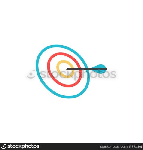 Target graphic design template vector isolated illustration. Target graphic design template vector isolated