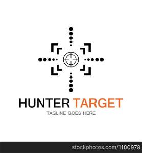Target hunter icon vector illustration template design