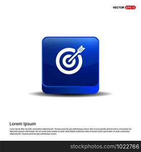 Target Icon - 3d Blue Button.